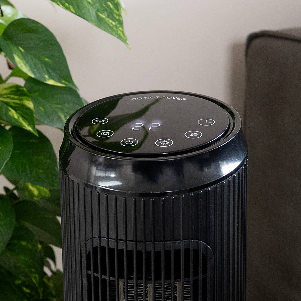 Radiateur Tour Électrique avec Cheminée Décorative