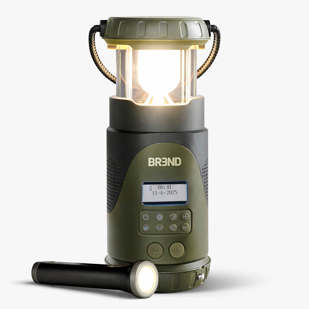 Radio d'urgence avec lampe de poche - FM/DAB/DAB+