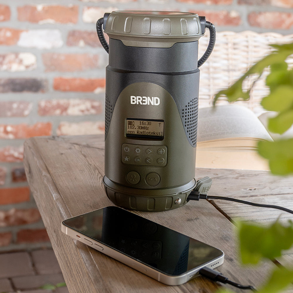 Radio d'urgence avec lampe de poche - FM/DAB/DAB+