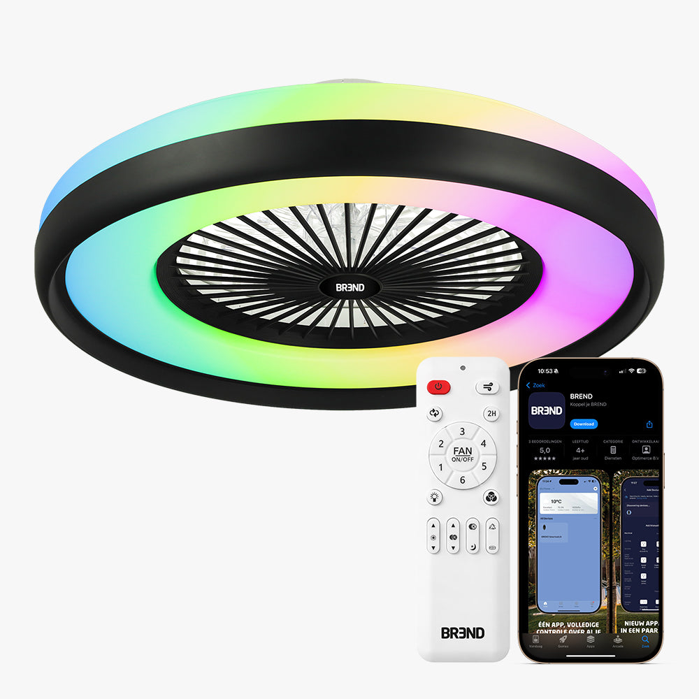 Plafonnier intelligent avec ventilateur