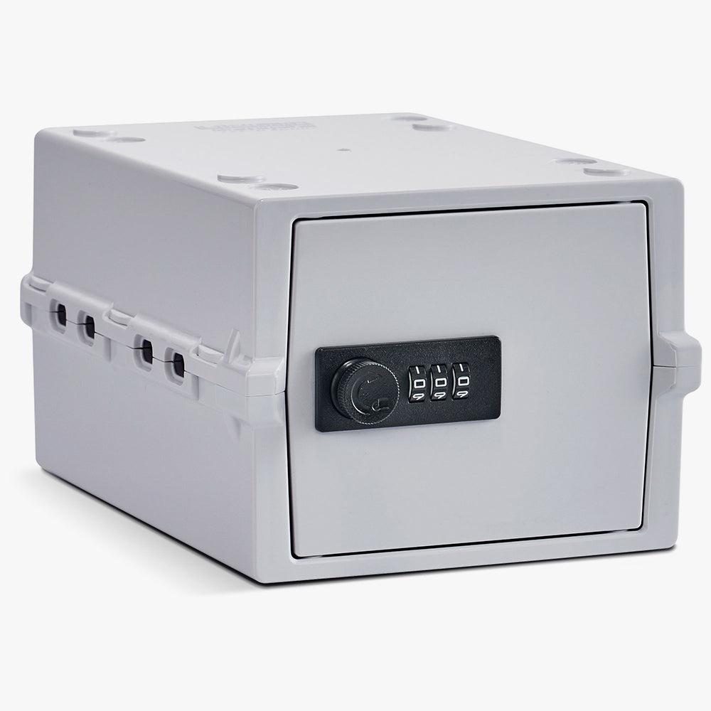 Witte Lockabox Mini opbergbox met zwart cijferslot